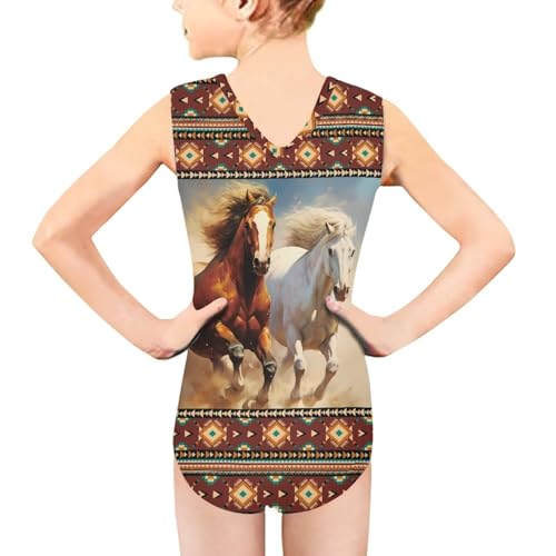 Image of Fashion Print One-Piece Swimsuits for Girls,Soft Stretchy One Piece Bathing Suit Quick Dry Beach Swimwear 5-14 Years