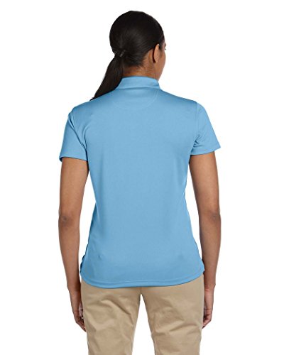 Harriton Ladies' Double Mesh Polo Xl Light Blue #TOP1