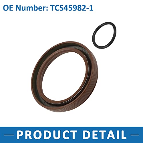 Image of Car Timing Cover Seal Gaskets Set TCS45982-1 for Ford Expedition 1999-2004 Metal Rubber Black