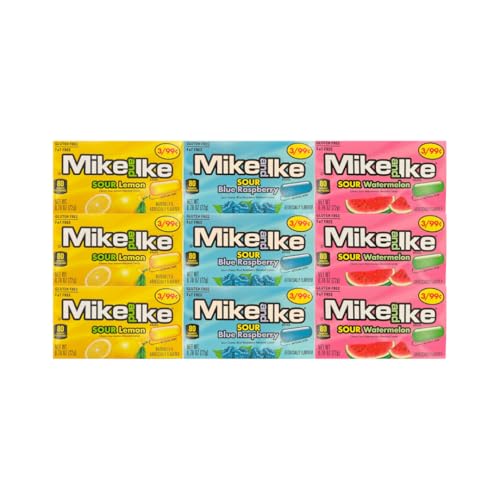 Variety Pack Mike and Ike Candy 9 Count Sour Flavors miniatura 2
