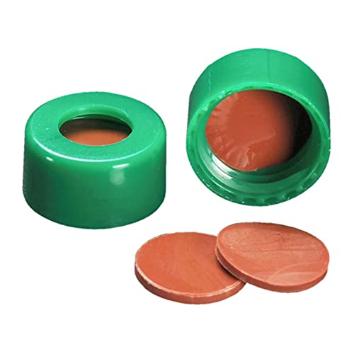 Septa Vert 9 mm en FEP Butyle de haute pureté pour flacon 09-0021G-B