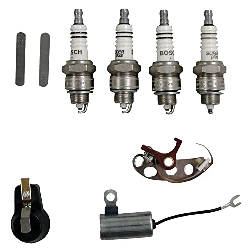 Complete Tractor 1100-5106 Ign Kit (Inc. Points Cond Rotor Plug) Compatible with/Replacement for Ford/New Holland 2N, 8N, 9N -309786