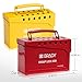 Brady - 65699 Portable Group Lock Box, Metal,Red