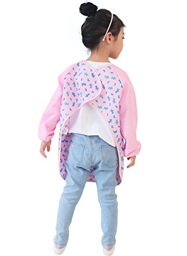 image for Plie Kids Painting Apron – Waterproof Long Sleeve Art Smock for Todd