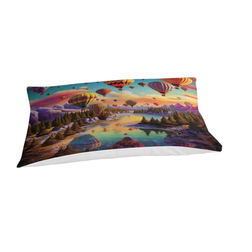 Housse de couette ballon à air chaud 3D en microfibre 135x200cm
