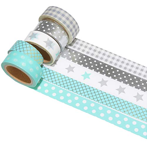 K-limit 5 Set Washi Tape Rotoli di Nastro Adesivo
