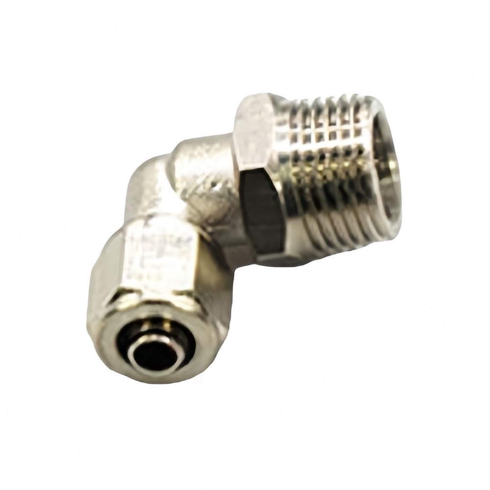 Pipe Hose Connector Pneumatic Connector Elbow Quick Thread Fitting, Male BSP Hose Tightening 1 piece(PL8-03)