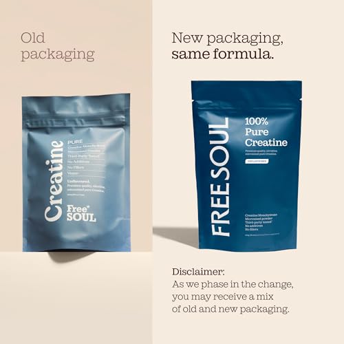 Creatine Monohydrate Powder | 100% Pure Micronised Creatine Monohydrate | Easily Dissolves | Unflavoured | Vegan | Lab-Tested | 60 Servings | Free Soul - Image 3