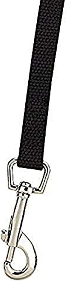 20′ Cotton Web Dog Training Lead – 5/8″ Black | Guardian Gear