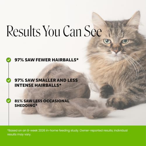 Image of Cat Hairball Remedy Treats - Dual Texture Crunchy Creamy Hairball Treatment for Cats, Furball Relief Control Supplement with Fiber, Fish Oil for Indoor Cats Skin Coat Digestion (Tuna, 30-Day Supply)