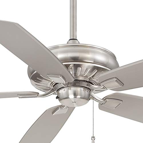 Minka-Aire F532-Bnw Sunseeker 60 Inch Outdoor Ceiling Fan Pull Chain In Brushed Nickel Wet Finish #TOP1