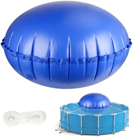 COCHIE 5′ x 5′ Pool Pillows for Above Ground Pools, Ultra-Thick Cold-Resistant Pool Air Pillow, Winter Closing PVC Ice Equalizer Air Pillows Covers with Rope for Winterizing Support Pools