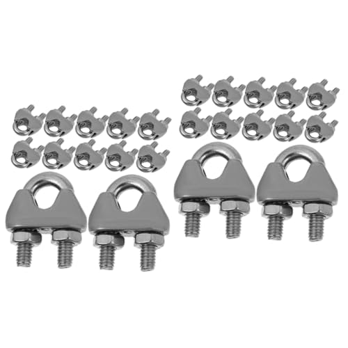 Serre-câble étrier iplusmile 24 pièces à double écrou autobloquant