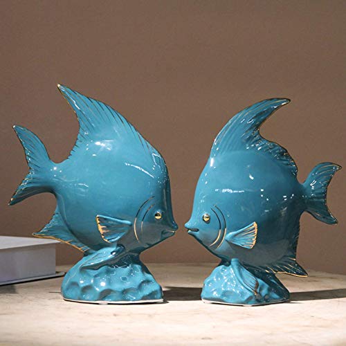 Statue poisson décoration maison Feng Shui figurine créative pour table bureau - 6