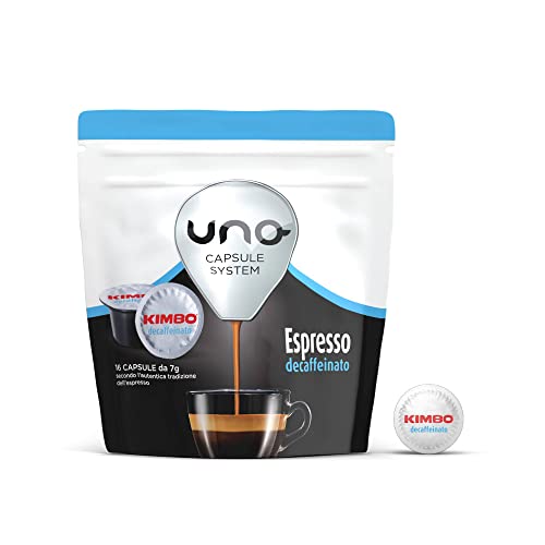 96 Caffe' Uno Capsule System Kimbo Espresso Decaffeinato Dek