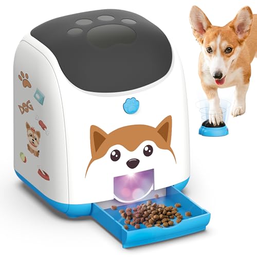 PICAPETS Dog Puzzle Feeder Toy Remote Control Automatic Treat Dispenser with Light Interactive IQ Training Slow Feeder Large Capacity for All Dog Breeds