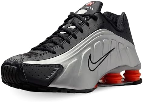 Nike Shox R4 Tênis masculino (HQ1988-002, prata metálico/preto