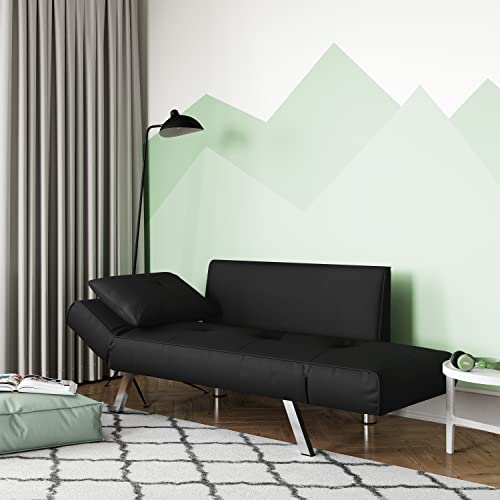 Serta Marin Convertible Sofa, Black #TOP7