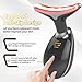 Portable Face Beauty Device, 7 Color Portable Face Massager Tool for Skin Care, Based on Triple Action LED, Thermal, and Vibration Technologies, at Home Skin Care Face Sculpting Tool(Glossy Black)