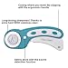 Willingood Rotary Cutter, 45mm Cúter Rotativo con Cuchilla Circular Cortador Redondo Papel...
