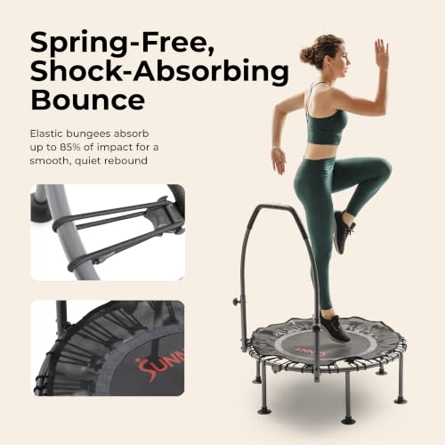 Sunny Health & Fitness 36” Bungee Exercise Trampoline, Adjustable Handlebar - image 3