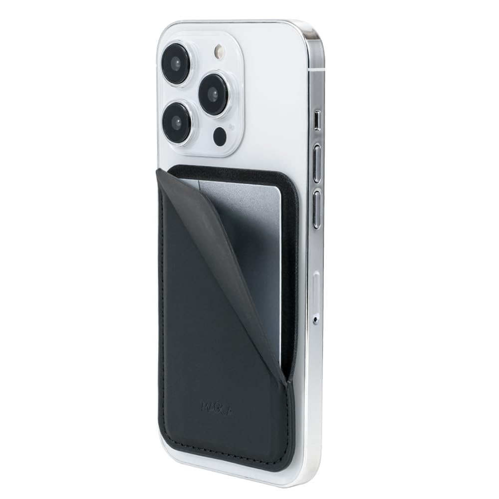 Amazon.co.jp: MAGCA マグネット式カード型 iPhone カードホルダー 横