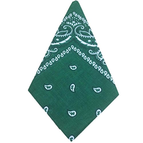 Amlaiworld_Gorras Gorras Moda Pañuelo Bandana Pañuelo de Cabeza Cuadrada Bandanas Headwear Bufanda de Ciclo (Verde)