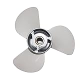 yamaha propeller 9 1/4 x 9 Propellermaterial: Aluminium TISORT Propeller 6E5-45945-01-EL-00 13 1/4x17-K Propeller aus Aluminiumlegierung/Passend for Yamaha 75 PS 85 PS 90 PS 115 PS Bootsmotor