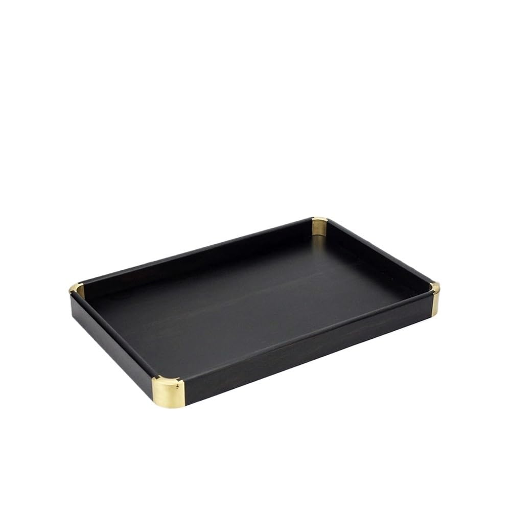 HPTHLY Serving Tray Purple Sandalwood Home Tray Wooden Storage Tray Afternoon Tea Juice Pastry Plate Party Snack Coffee Plate Breakfast Milk Coffee Plate Decorative Tray