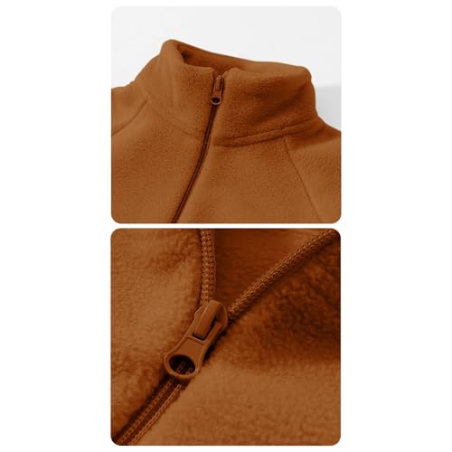 Kids Fleece Jacket Sherpa Turtleneck Long Sleeve Zip Up Winter Coat Girls Boys Wool Thermal Warm Loose Fall Clothes3