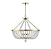 Savoy House 7-2852-6-322 6 Light Pendant-Traditional Style with Glam and Transitional Inspirations-23.5 inches tall by 26 inches wide, Finish Color: Warm Brass