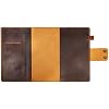 Personalized Genuine Distressed Leather Composition Notebook Cover, 10in 8in Size; Gift For Men & Women'S, Vintage Rustic Leather Cover Portfolio For Composition, Customized Gift