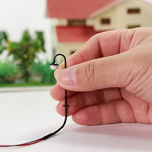 Lym25 10Pcs Model Railway Train Lamp Post 3.7Cm Or 1.46'' Street Lights N Tt Scale Leds New #TOP4