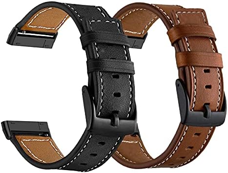 Meliya Genuine Leather Replacement Band For Fitbit Charge 2 - Adjustable Brown Leather Strap (Fits 5.5" To 8.1" Wrist) - View #13