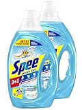 Spee Aktiv Gel Frischer Morgen 3+1, 44 (2 x 22) Waschladungen, Flüssigwaschmittel für strahlend reine und frische Wäsche, Waschmittel mit Weichspüler-Frische zum schlauen Preis