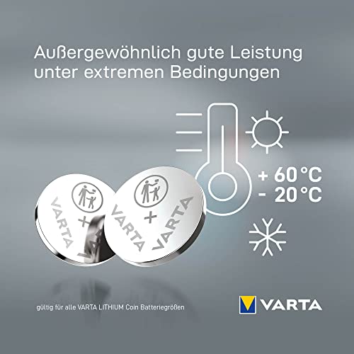 VARTA Batterien Knopfzellen CR2032, Lithium Coin, 3V, kindersichere Verpackung, für elektronische Kleingeräte - Autoschlüssel, Fernbedienungen, Waagen (20er Pack)