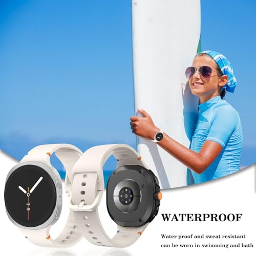 Image of VEMIGON Sport Band Compatible with Samsung Galaxy Watch 8 /8 Classic, No Gap One Click Soft Silicone Replacement Strap for Galaxy Watch 8 40mm 44mm /8 Classic 46mm