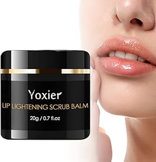 Lip Scrub For Dry Lips 20g - Lighten Dark Lips For Smoking Men Women Smoker | Natural Balm Moisturizer Exfoliator Sleeping