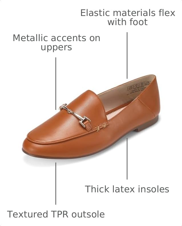 Image of JENN ARDOR Loafers for Women Flats Shoes Womens Penny Loafers Slip On Pointed Toe Comfortable Office Work Driving Flats Fashion Dress Shoes for Women