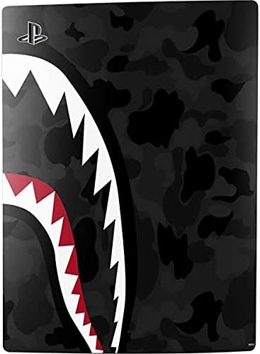 Skinit Decal Gaming Skin Compatible with PS5 Digital Edition Bundle - Shark Teeth Grey Street Camo Design