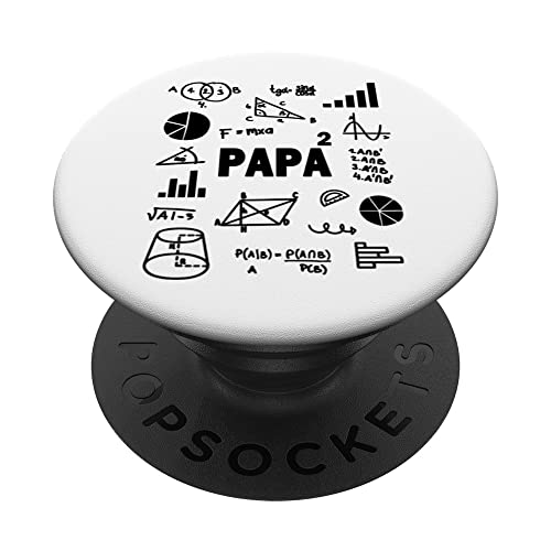Papa au Carré Deuxième fois Papa Deuxième puissance Père PopSockets PopGrip Intercambiable