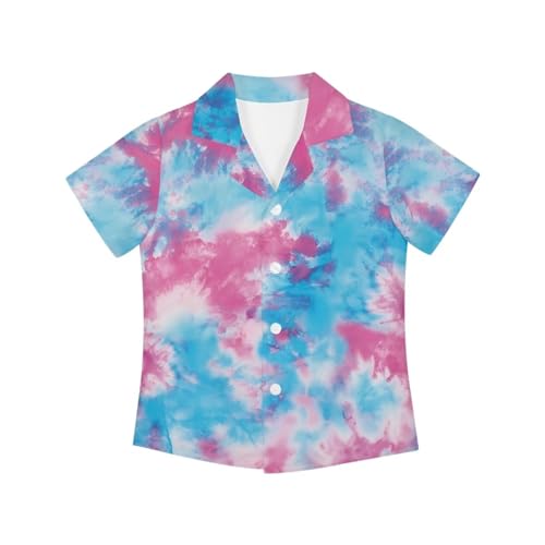 Toddler Boy Button Down Shirt Short Sleeve Hawaiian Shirt Fancy Dress Collared Summer Tops