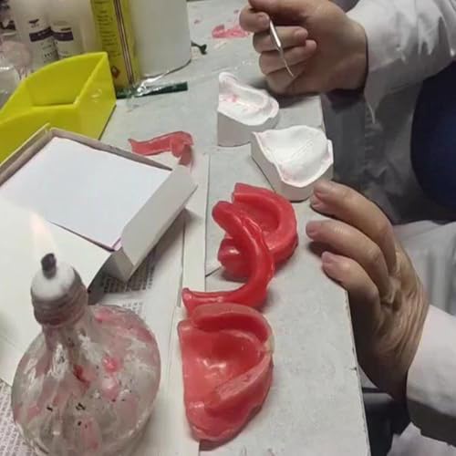 Image of Dental Base Plate Wax 20Pcs Red Utility Wax Molding Casting Wax Sheets for Bite Orthodontic Modeling Filling Modelling Laboratory Supply Aids