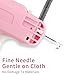 Stitch Gun for Clothing, Mini Sewing Stitch Tagging Gun for Clothes, Stitch Gun Quick Clothing Fixer with 6 Needles, 1000 Black & 1000 White Micro Fasteners & 1 Hard Carrying Case （Pink）