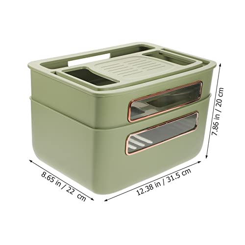 Boîte de rangement routeur avec gestion de câbles efficace et double écran - 6
