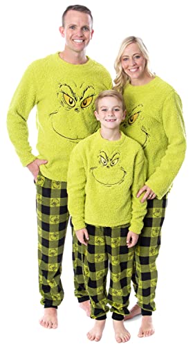 Dr. Seuss The Grinch Who Stole Christmas Matching Family Pajama Sets For Men, Women, Kids, Toddlers4