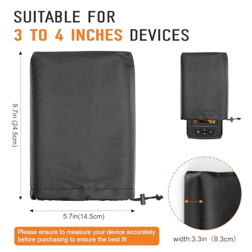 Image of Fish Finder Cover Fit for Garmin,Lowrance,Humminbird 3 inch-4 inch Screen Models Fishfinder Sun Cover Compatible with Garmin Striker 4 Lowrance Eagle 4 Waterproof Depth Finder Covers for Fishing Graph（Black）