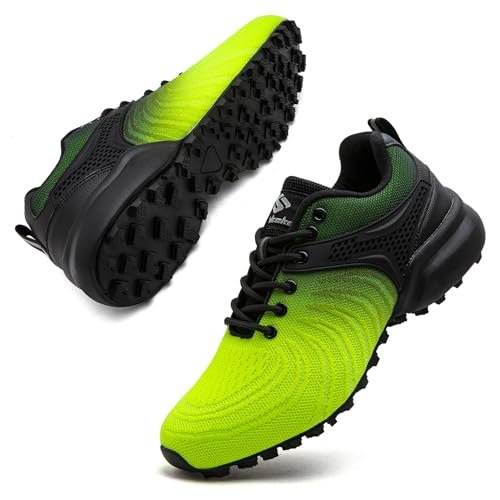 Image of Men's Trail Running Shoes Lightweight Breathable Walking Hiking Sneakers Outdoor Athletic Tennis Cross Training Shoes