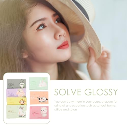 Beavorty 700 peças de papel mata-borrão de óleo facial, folhas de borrão, lenços de limpeza, lenços