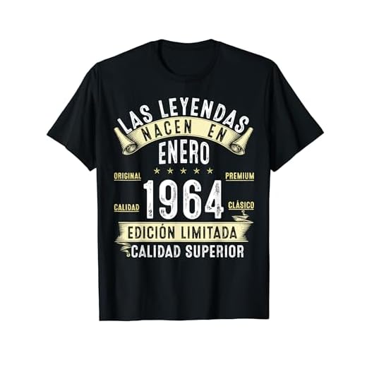 60 Años Cumpleaños Las Leyendas Nacen en Enero De 1964 Camiseta